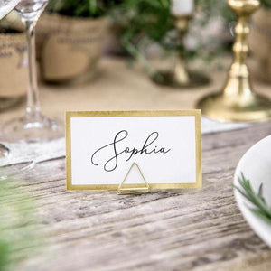 gold ball place card holders