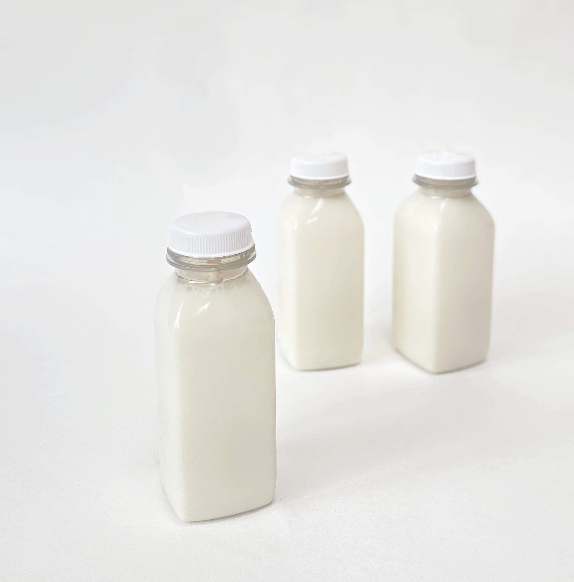 Square Plastic Mini Milk Bottles - Drinks Bottles – Pretty Little Party ...