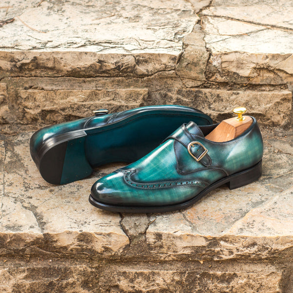 Turquoise Patina Single Monk – Pin & Stripe