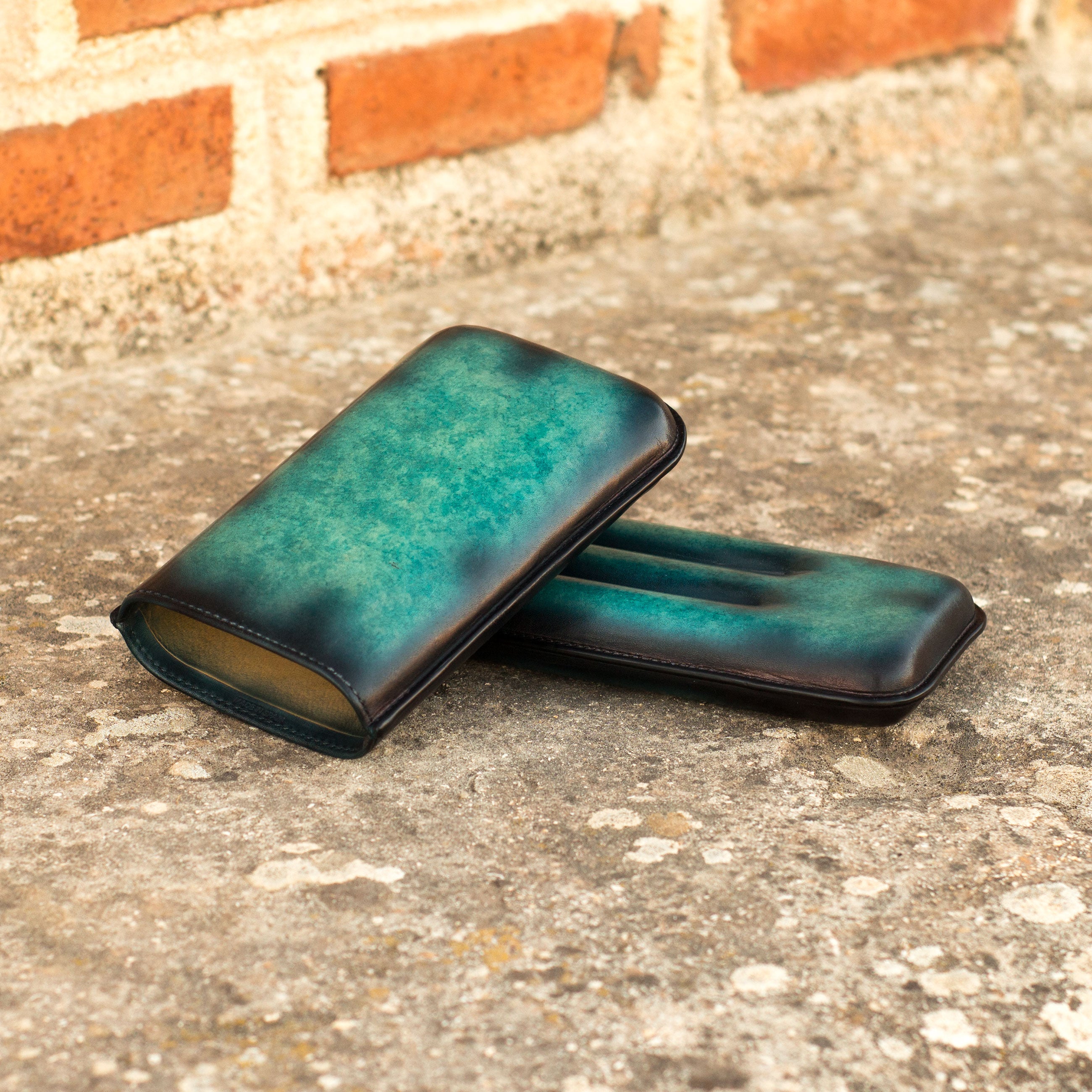 Turquoise Patina Cigar Case