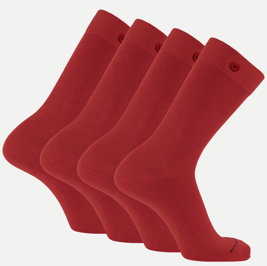 4 Pack 100% Organic Cotton Basic Men's and Women's Socks Multi-Color – QNOOP