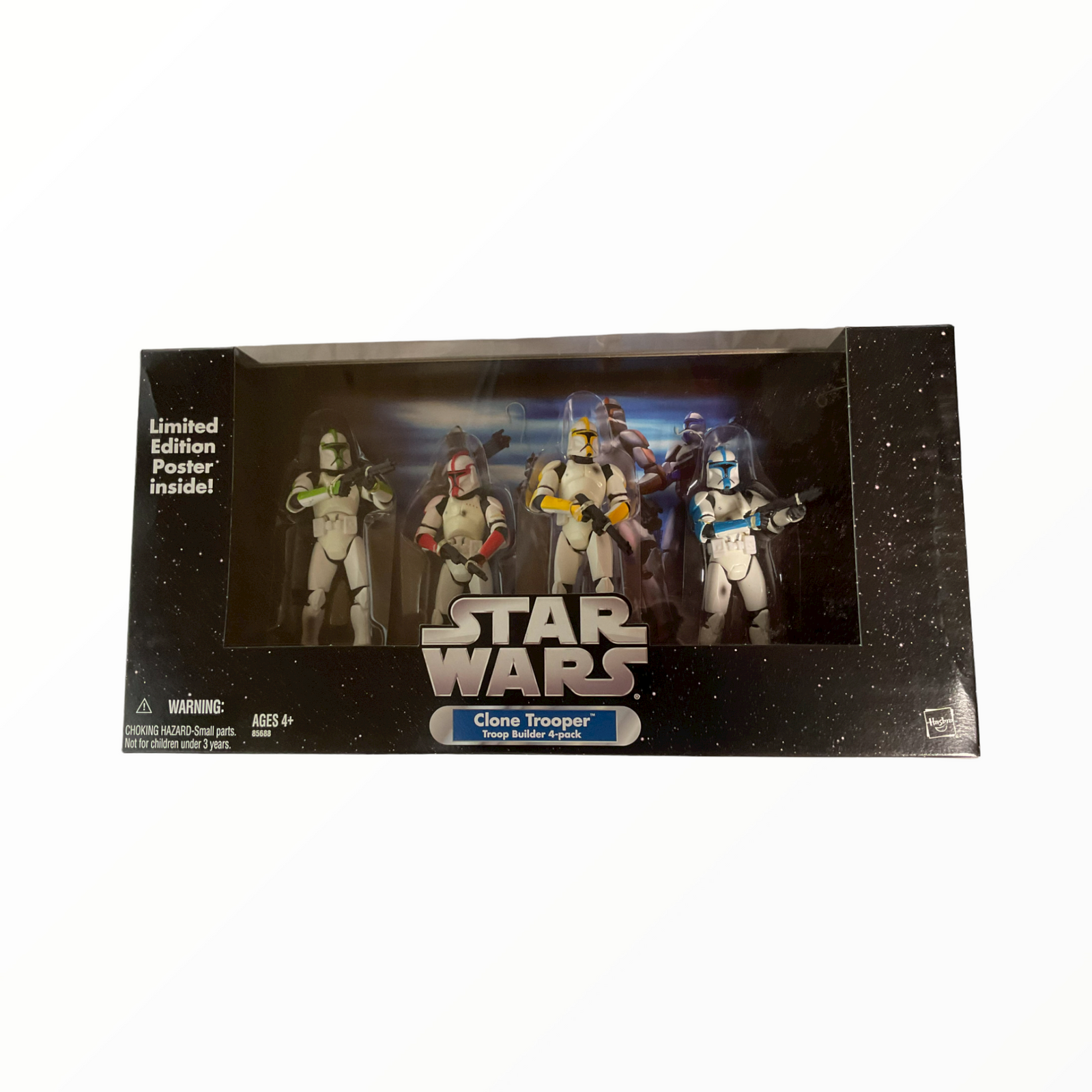 Star Wars Clone trooper 4-pack white exclusive w/battle damage