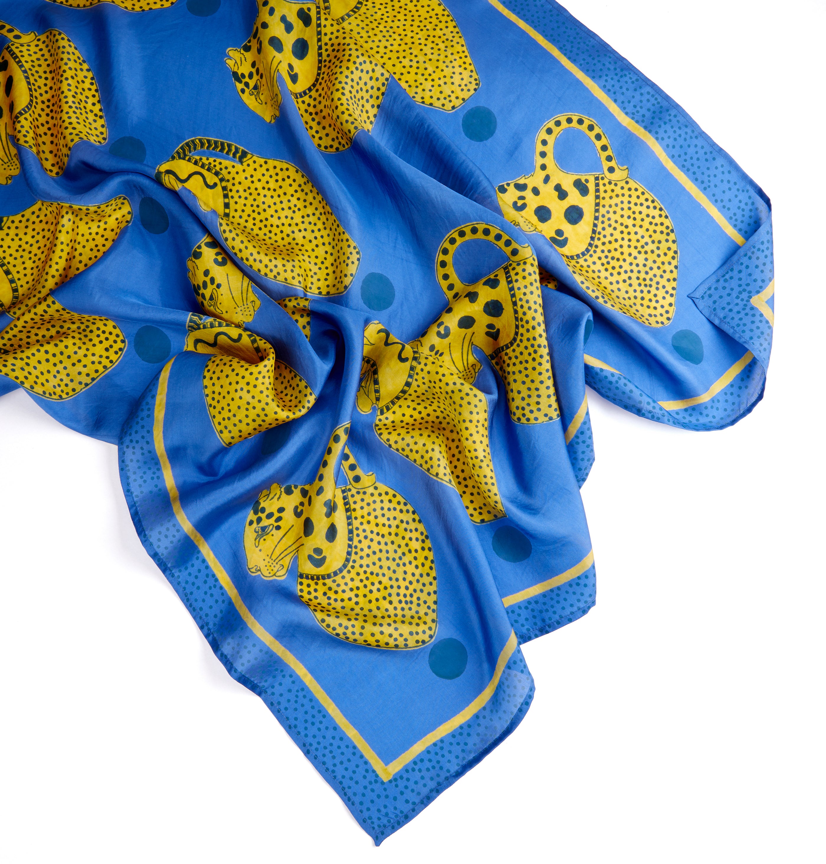 Vessels | Cobalt Silk Scarf