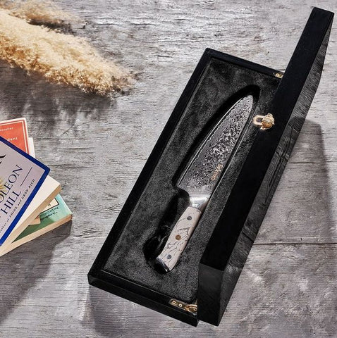 Damascus knife - chef knives set gift
