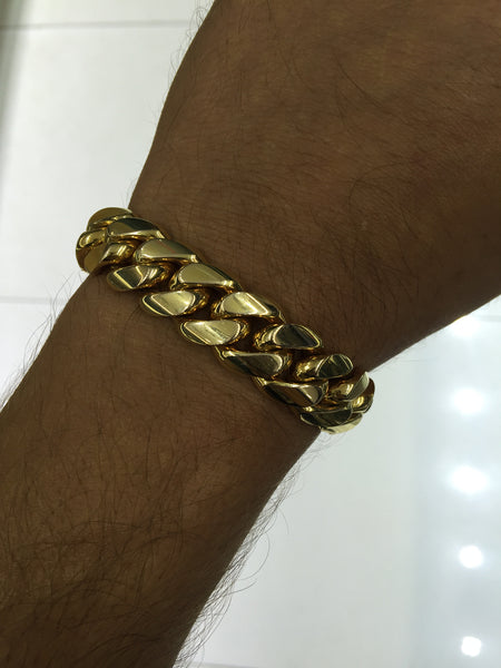 Handmade Miami Cuban Link Bracelet 15mm – Jain The Jeweler