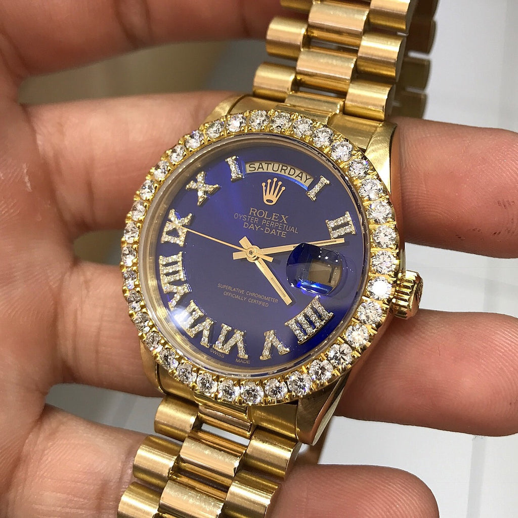 blue face presidential rolex