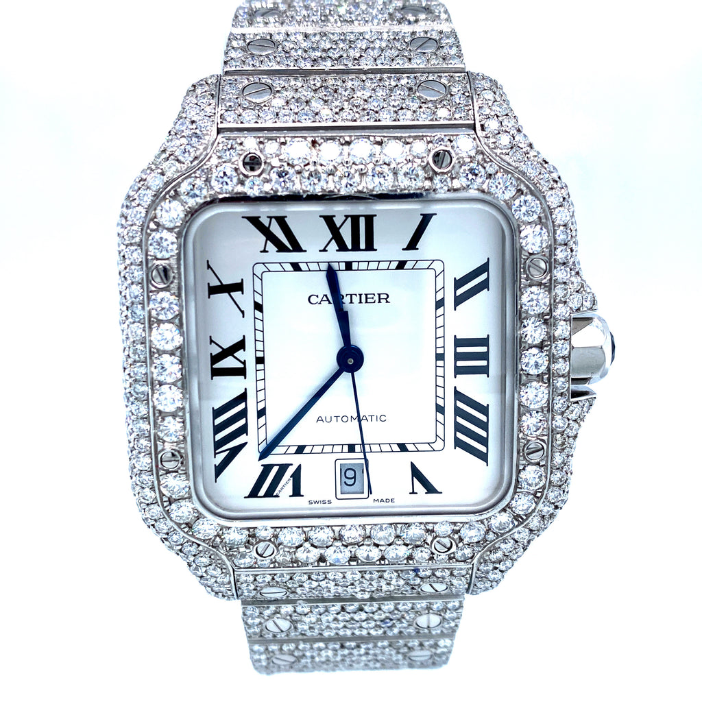 cartier diamond watch womens