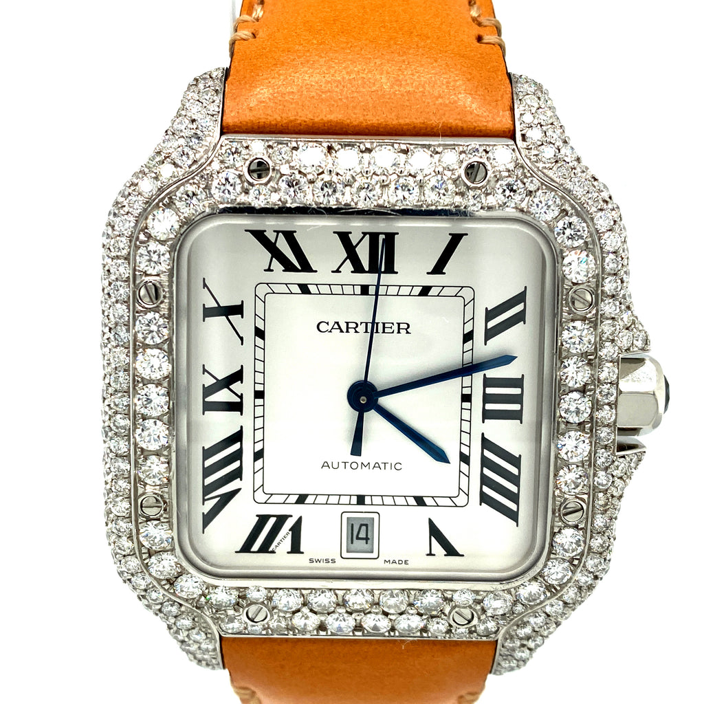 Cartier Santos de Cartier Large White 