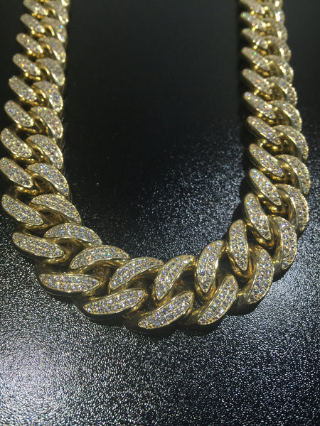 14k 18mm Miami Cuban Link Chain 24