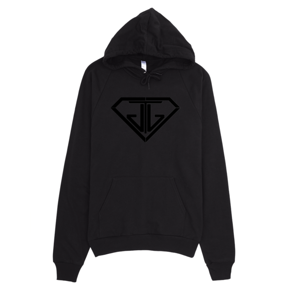 JTJ Classic Black Logo Hoodie - Jain The Jeweler