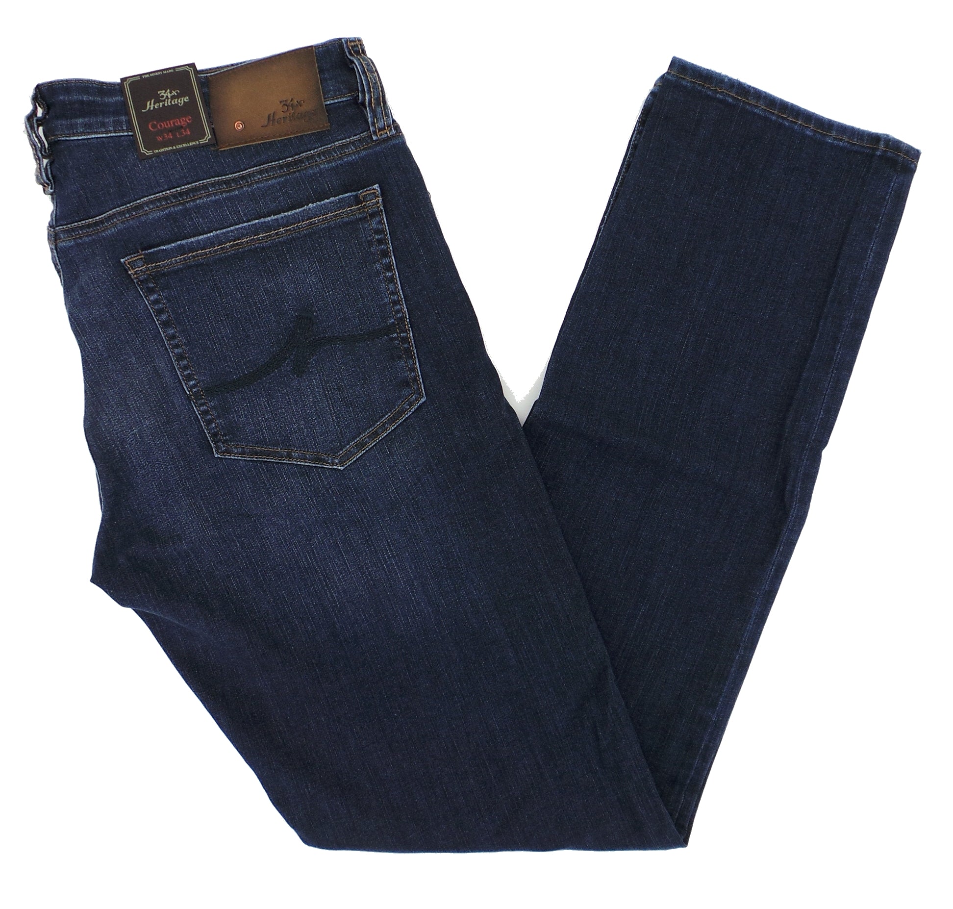 34 Heritage Courage Straight Leg Vintage Wash Soft Denim Jeans ...