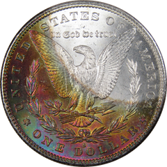 Crescent Toning Morgan Dollar