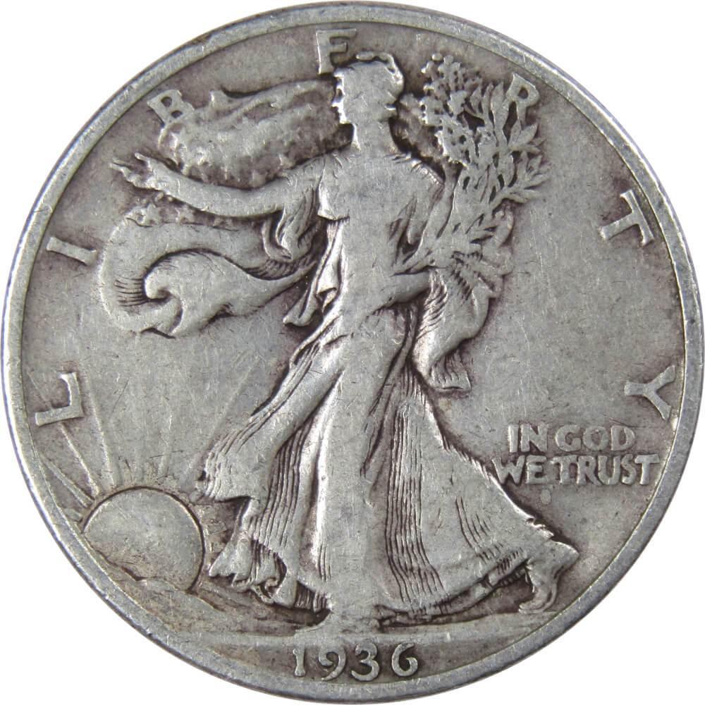 1935 D Liberty Walking Half Dollar AG About Good 90% Silver 50c US