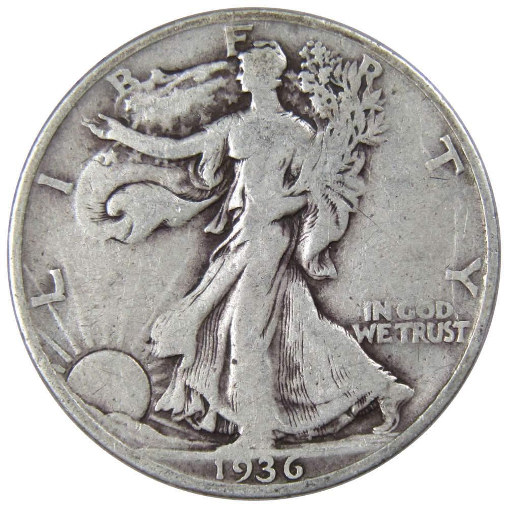 1934 Liberty Walking Half Dollar VG Very Good 90% Silver 50c US 