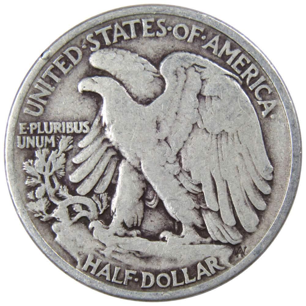 1935 D Liberty Walking Half Dollar AG About Good 90% Silver 50c US