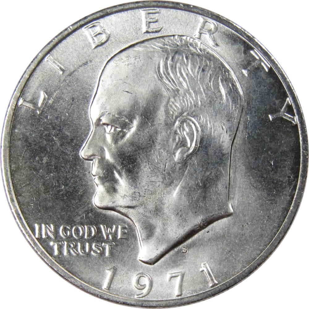 1971 D Eisenhower Dollar BU Uncirculated Mint State Clad IKE $1 US Coi