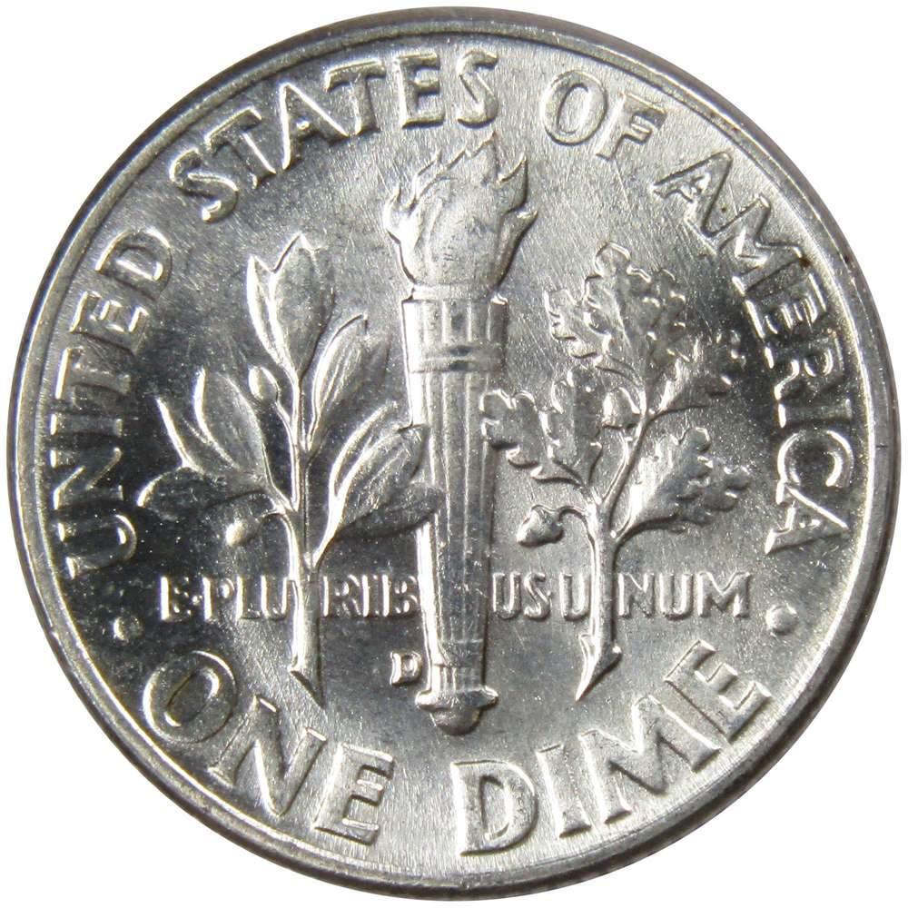 1956 Roosevelt Dime BU Uncirculated Mint State 90% Silver 10c US Coin