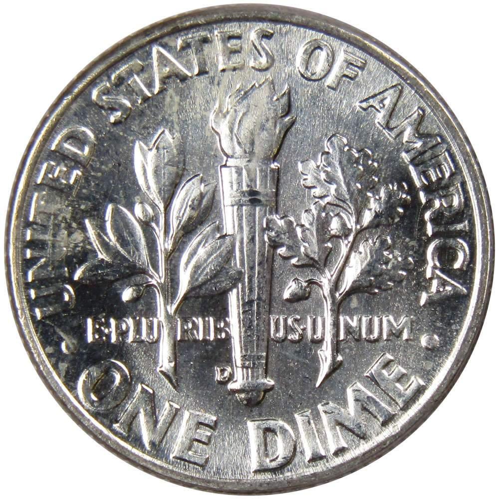 1958 D Roosevelt Dime BU Uncirculated Mint State 90% Silver 10c US