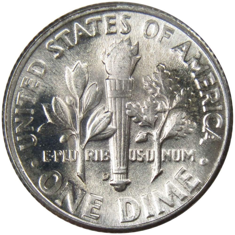 1946 D Roosevelt Dime BU Uncirculated Mint State 90% Silver 10c US