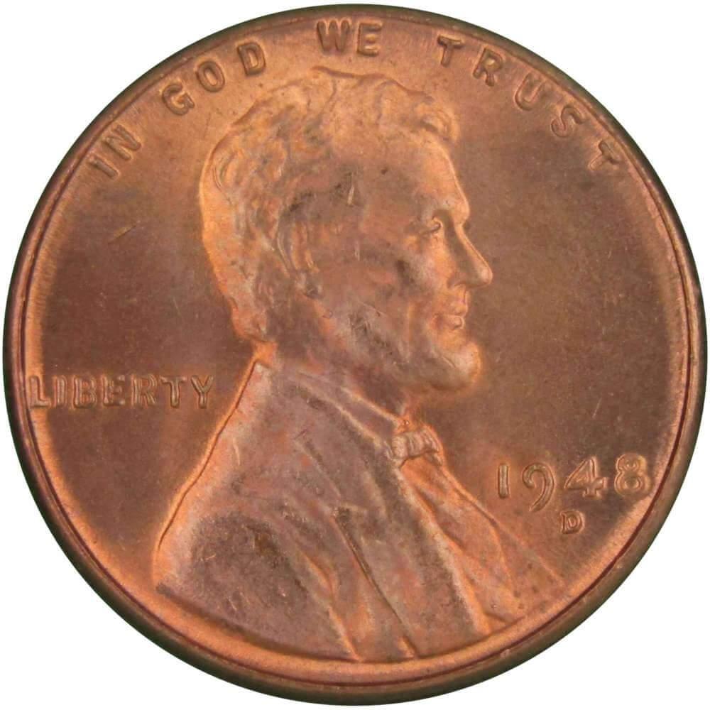 1954 S Lincoln Wheat Cent BU Uncirculated Mint State Bronze Penny