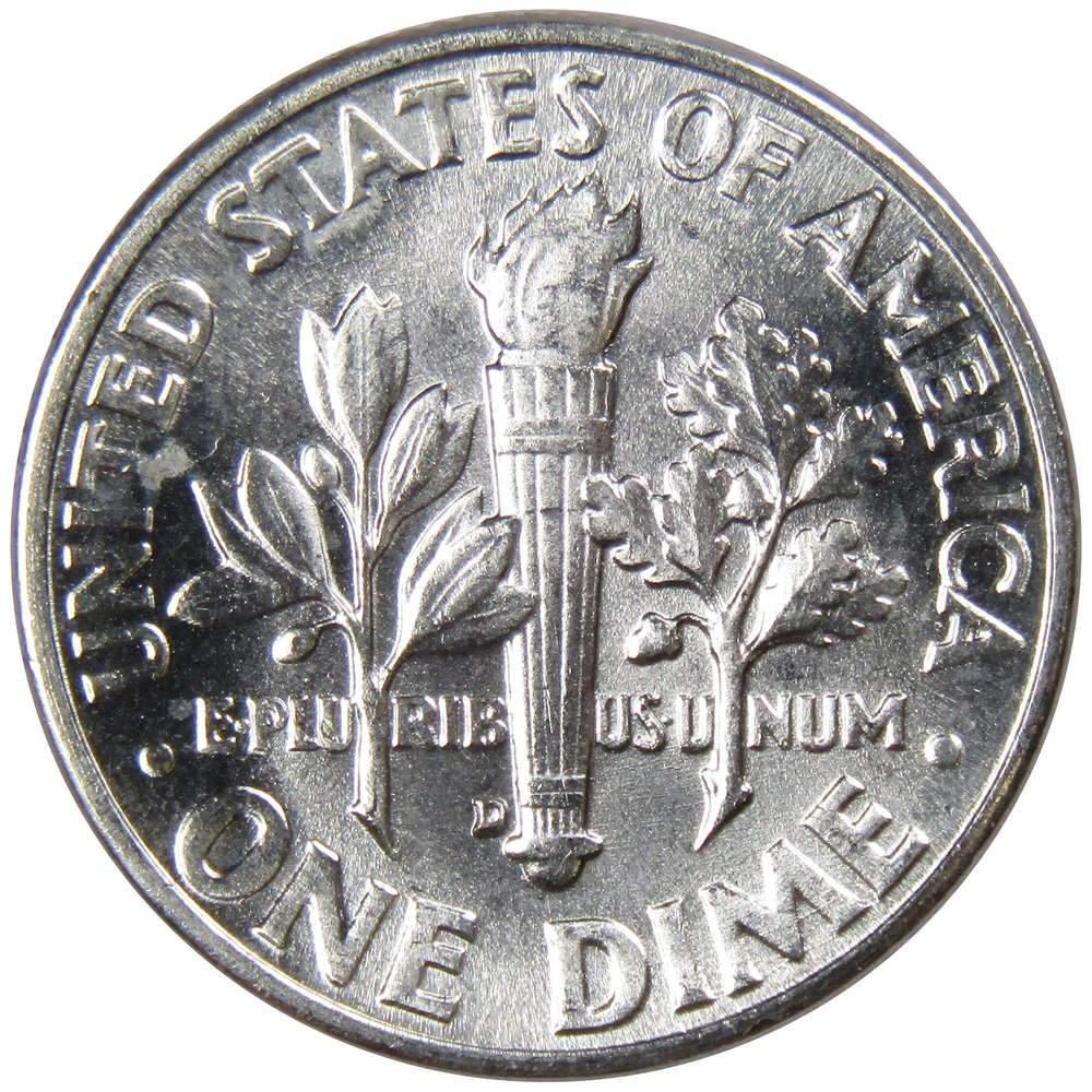 1958 D Roosevelt Dime BU Uncirculated Mint State 90% Silver 10c US