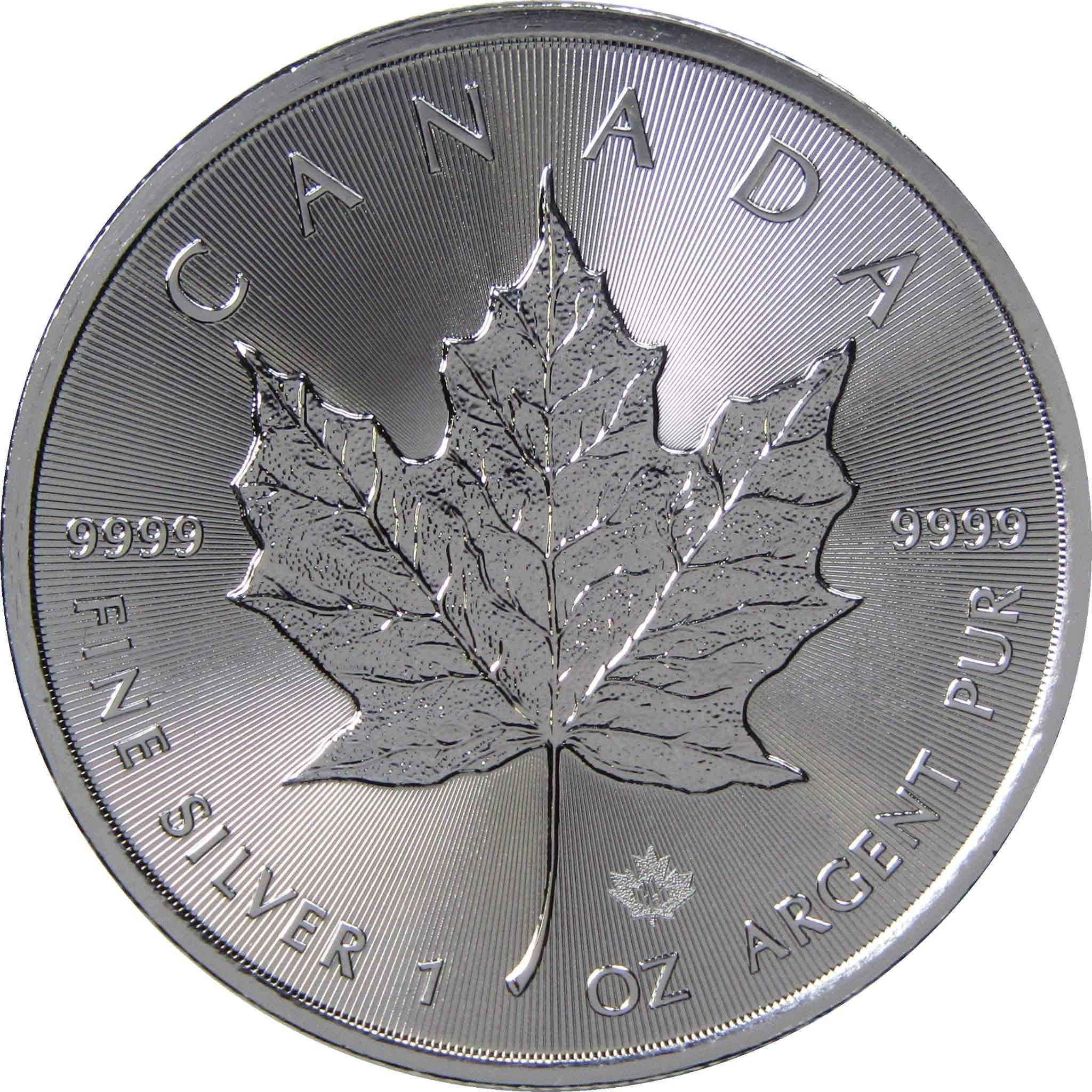 2022 Canadian Maple Leaf BU 1 oz .9999 Silver $5 Coin