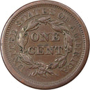 1851 Braided Hair Large Cent VF Very Fine Copper Penny 1c US Type Coin