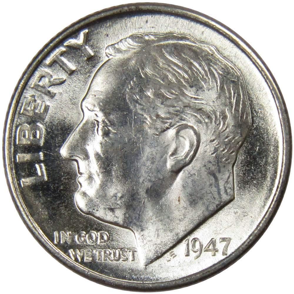 1946 D Roosevelt Dime BU Uncirculated Mint State 90% Silver 10c US