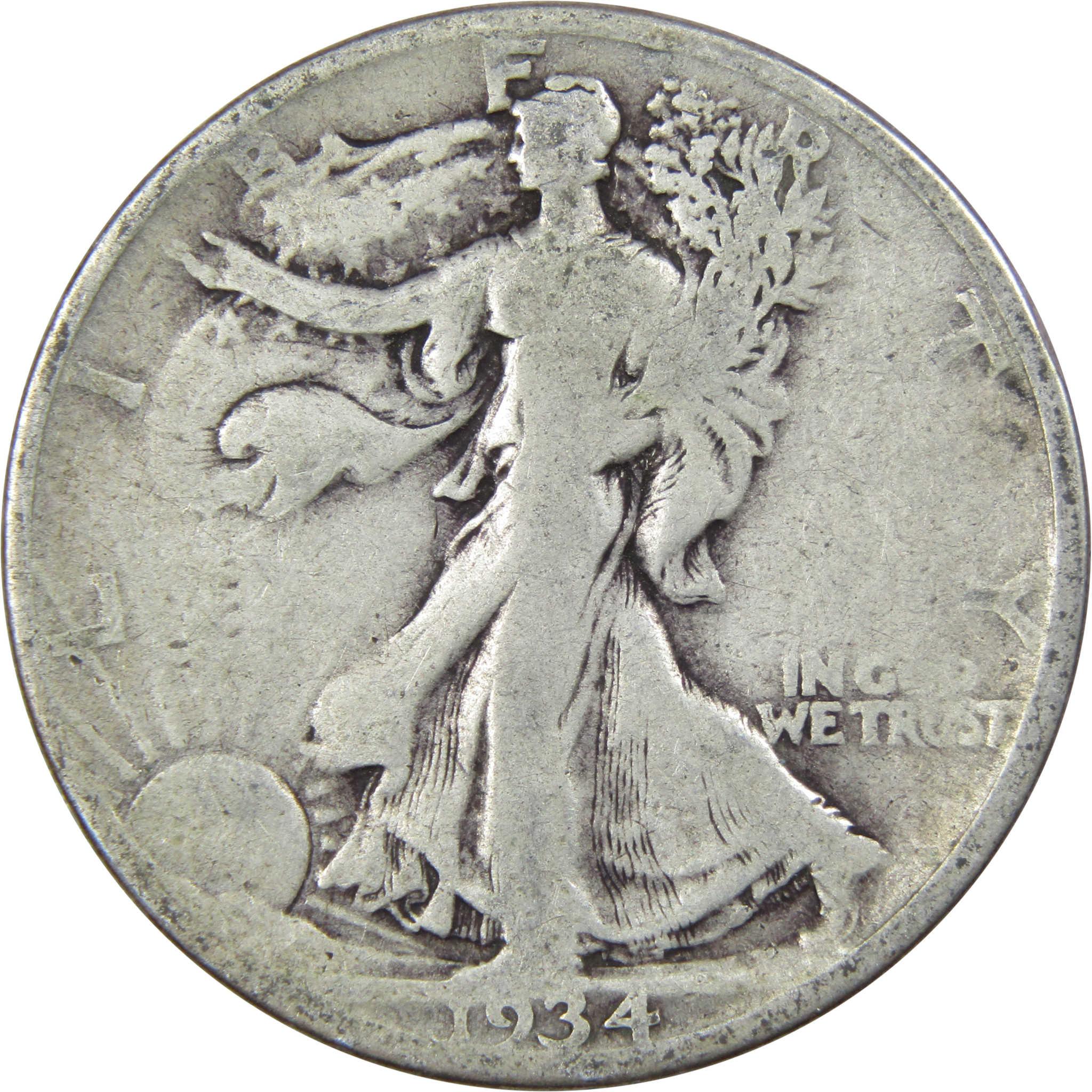 1935 D Liberty Walking Half Dollar AG About Good 90% Silver 50c US