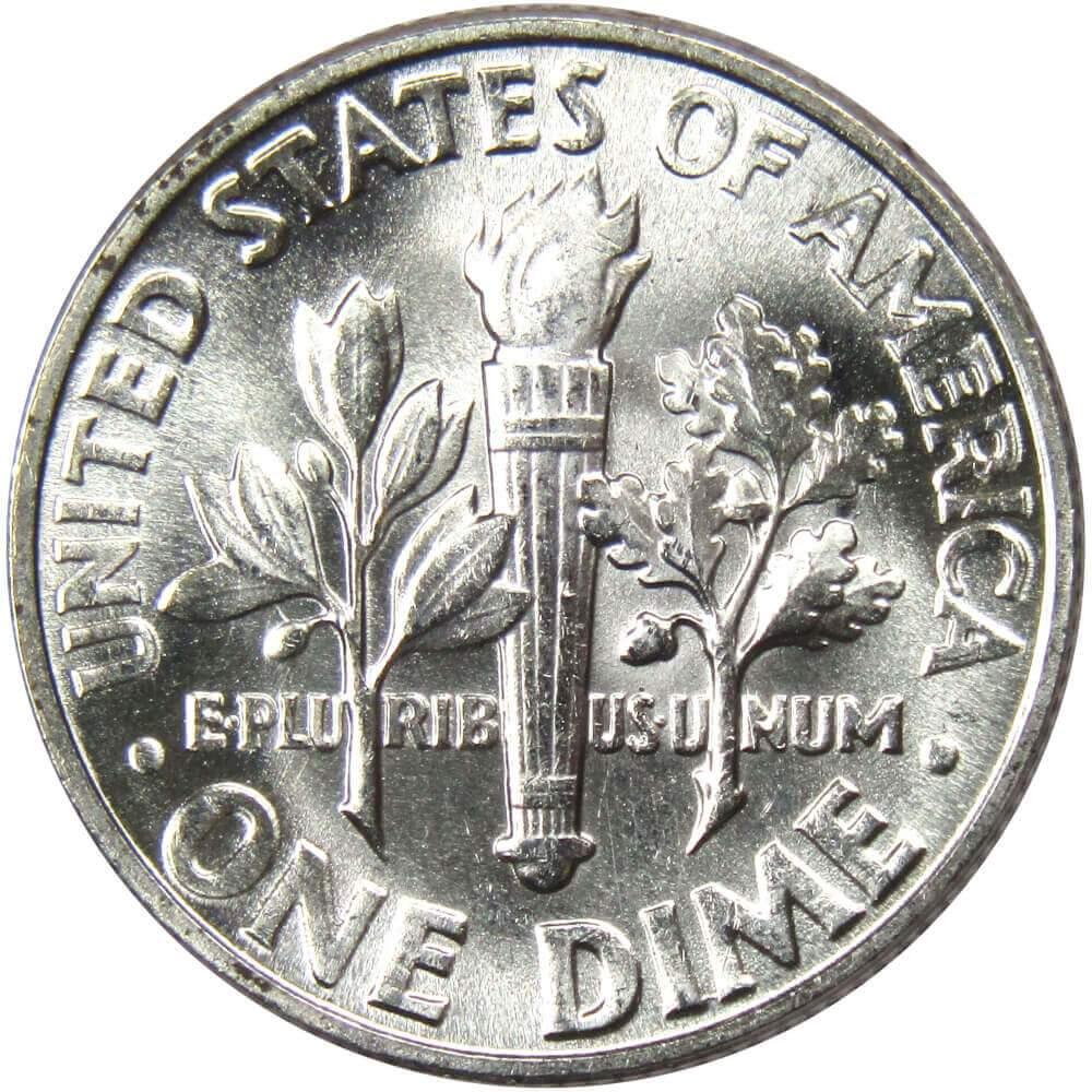 1946 D Roosevelt Dime BU Uncirculated Mint State 90% Silver 10c US