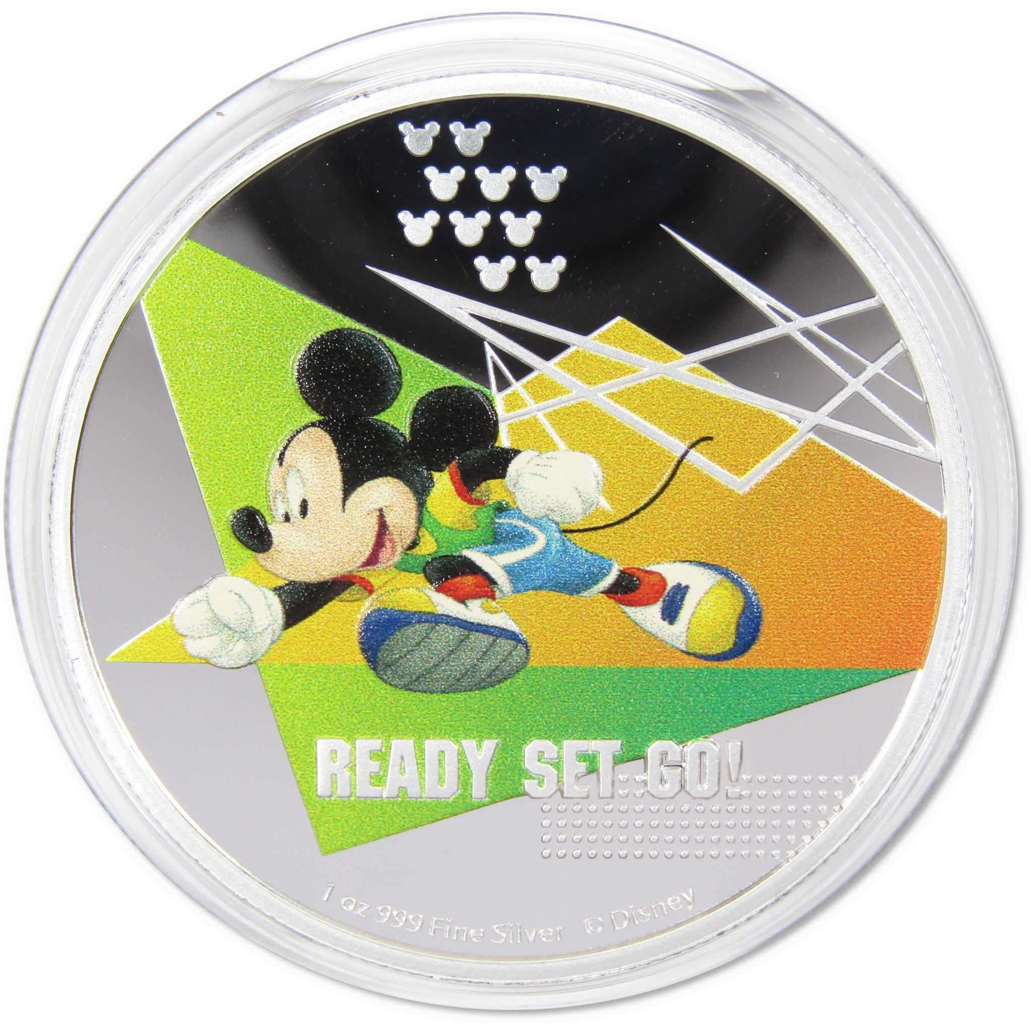 Disney Mickey Mouse Christmas Ornament Coin 1 oz .999 Silver Proof 202