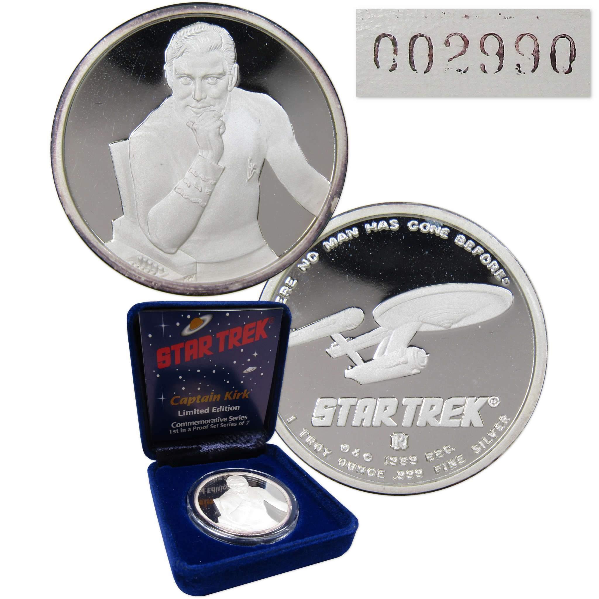 Star Trek Original Series Chekov 5g .999 Fine Silver $1 Coin Note 2018