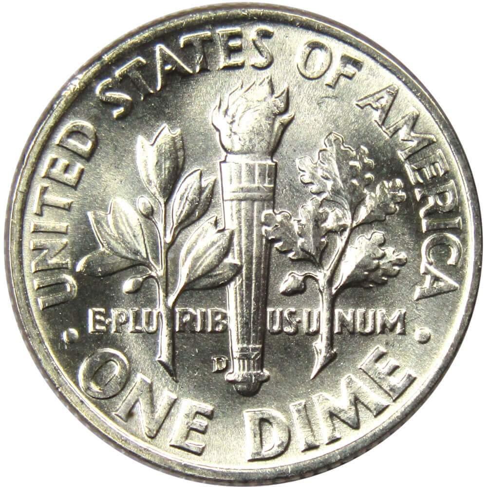 1956 Roosevelt Dime BU Uncirculated Mint State 90% Silver 10c US Coin