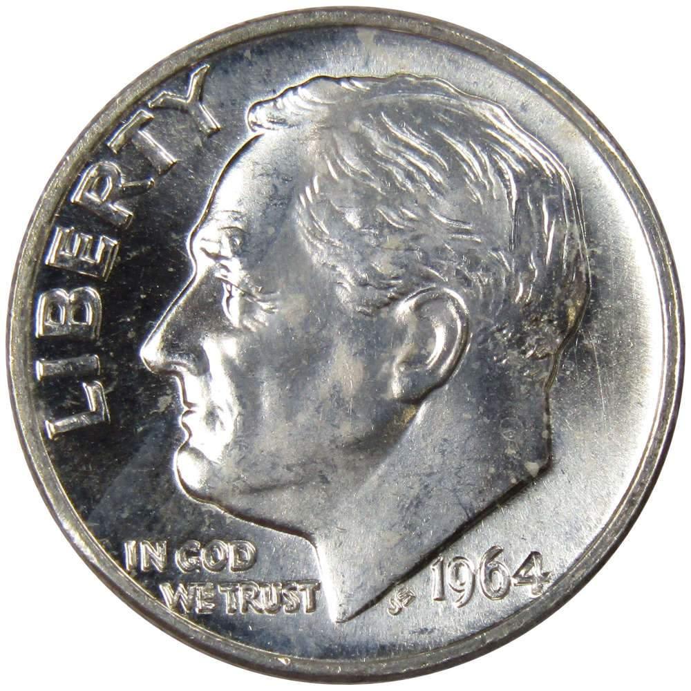 1958 D Roosevelt Dime BU Uncirculated Mint State 90% Silver 10c US