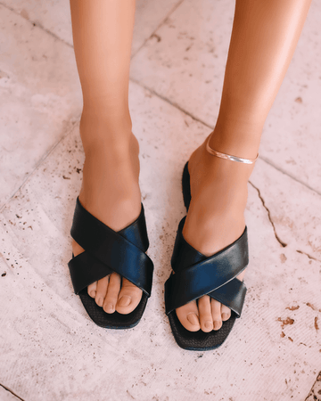 Lace It Up Flat Sandal by Alohas - FINAL SALE – SHOPLUNAB