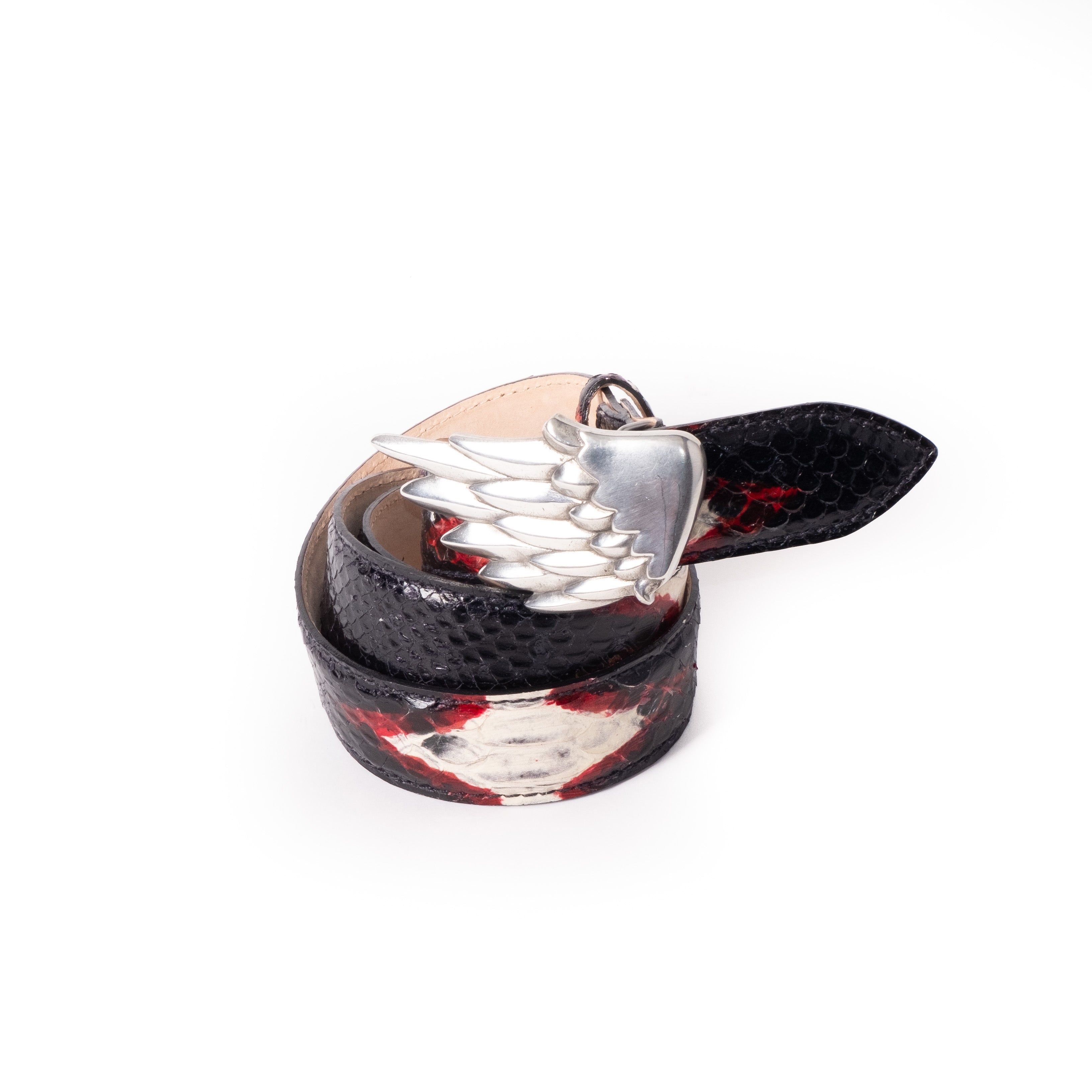 Infamous belt - Fallen Angel Red/Black/White Snake