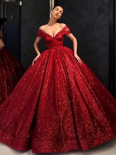 Red Sequin Wedding Dresses 2023