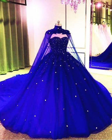 2024 Royal Blue Sweet 16 Quinceanera Dress