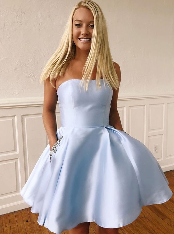 blue wedding guest dresses