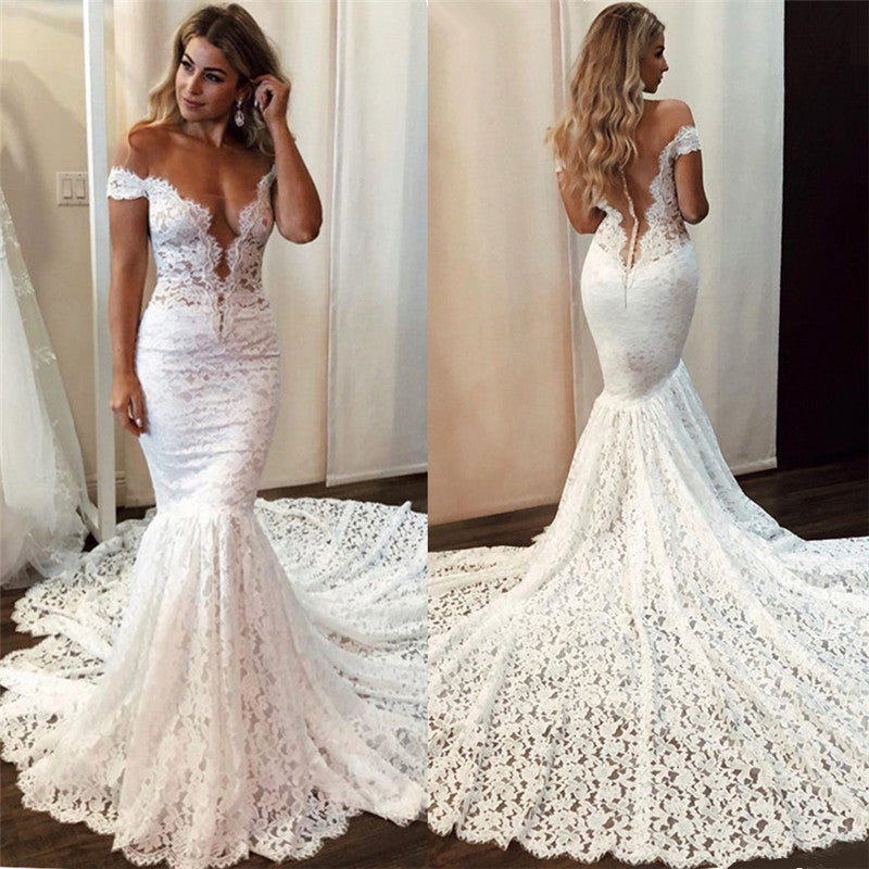 Lace Beach Wedding Dresses 2022