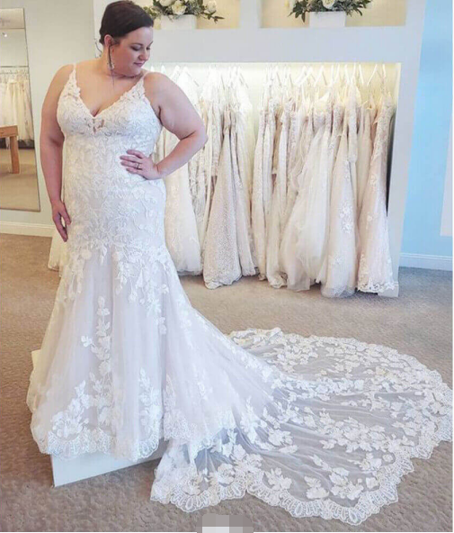 Cheap Plus Size Lace Wedding Dresses