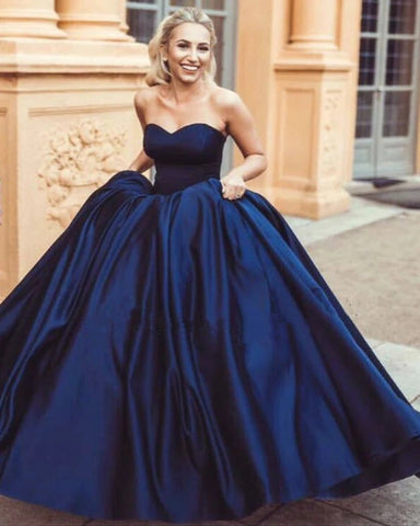 Navy Blue Sweet 16 Dress