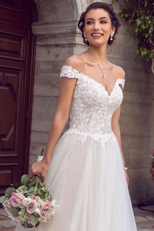Lace Ivory Wedding Gowns Cheap