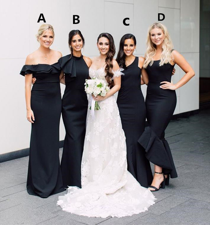 Convertible Black Bridesmaid Dresses
