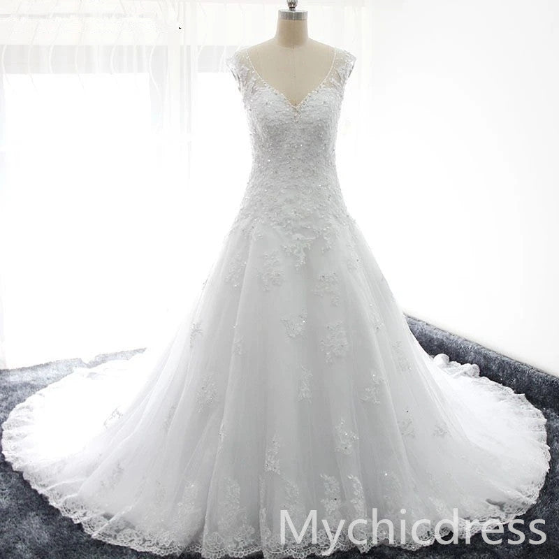 Cheap Sequins Wedding Gowns