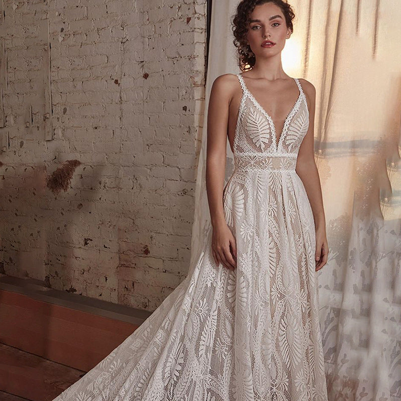 Vestidos de novia de encaje bohemio