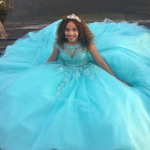 Vestidos de quinceañera azules