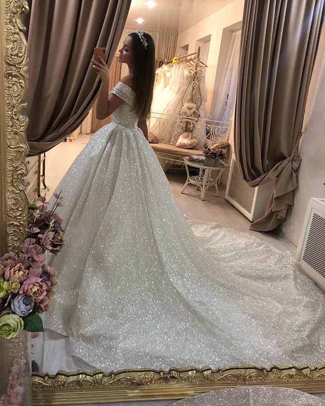 sparkly ball gown wedding dresses