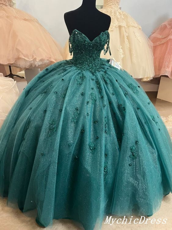 Green Quinceanera Dress Graduation Dresses