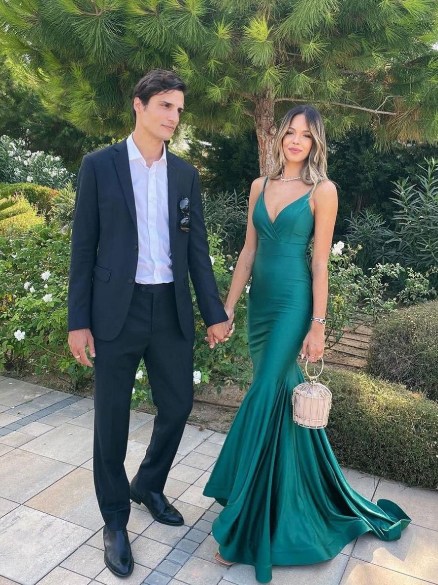 Cheap Green Prom Dresses Simple